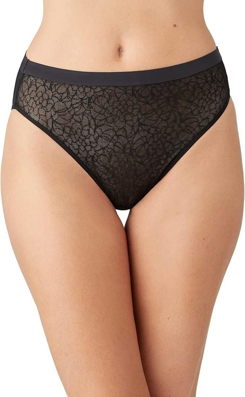 NWT Wacoal Women's XL Black At Edge High Cut $28 Retail